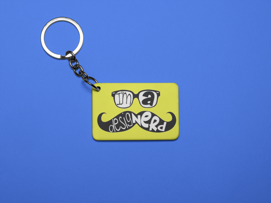 I am a designer  Keychain