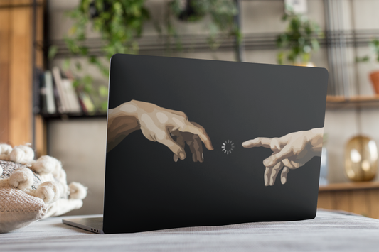 Adam hands Laptop skin