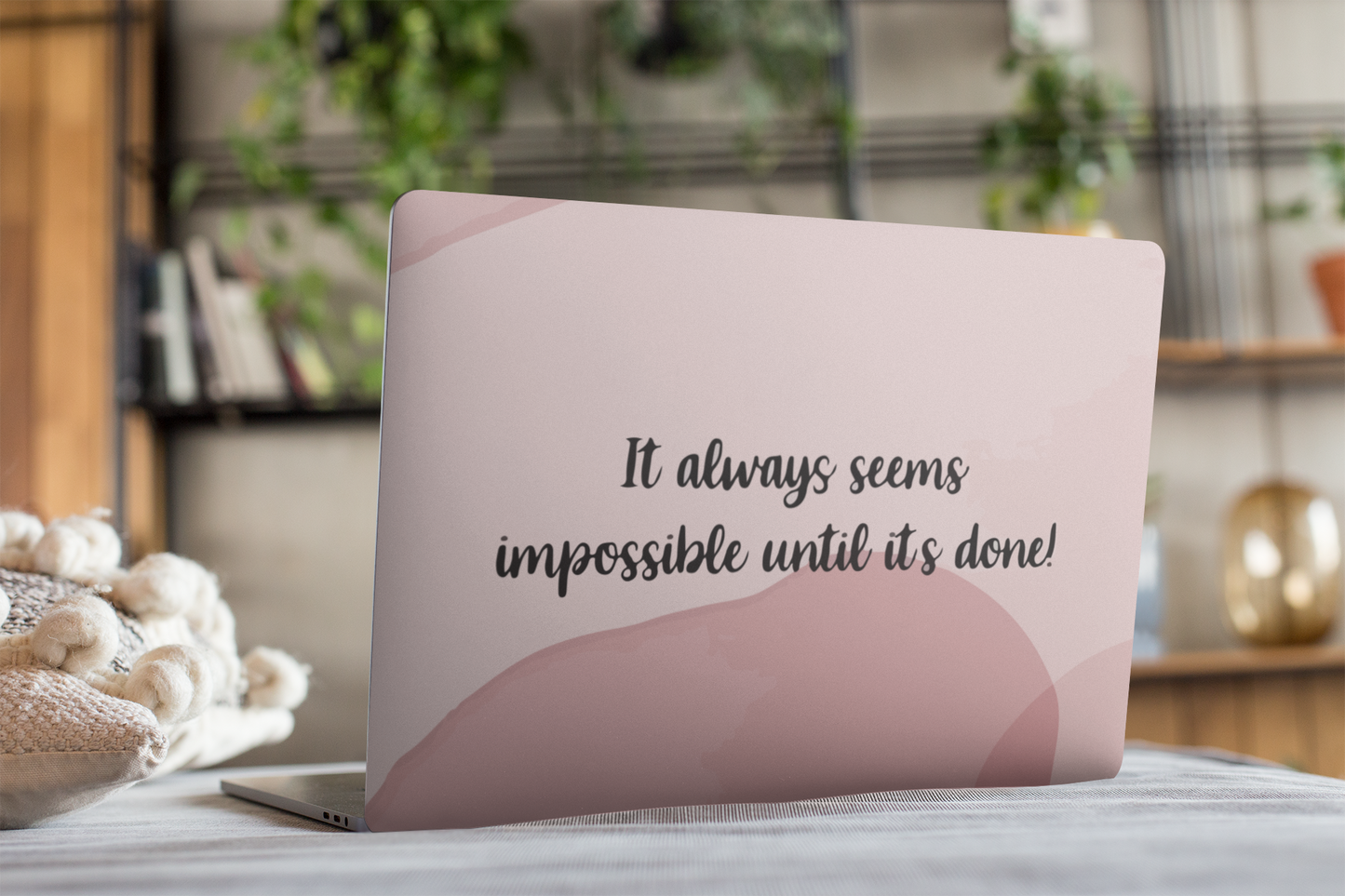 It always seems impossible until its done Laptop skin