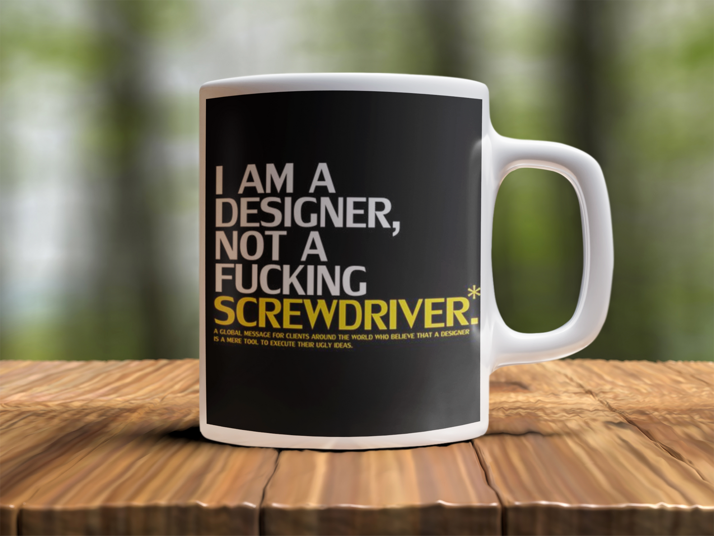 I am a designer Design Photo Mug Printing