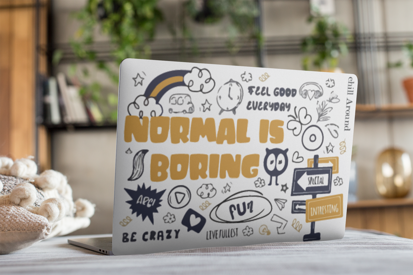 Normal is boring Laptop skin