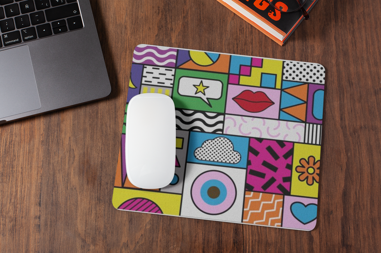 Funky  mousepad for laptop and desktop with Rubber Base - Anti Skid