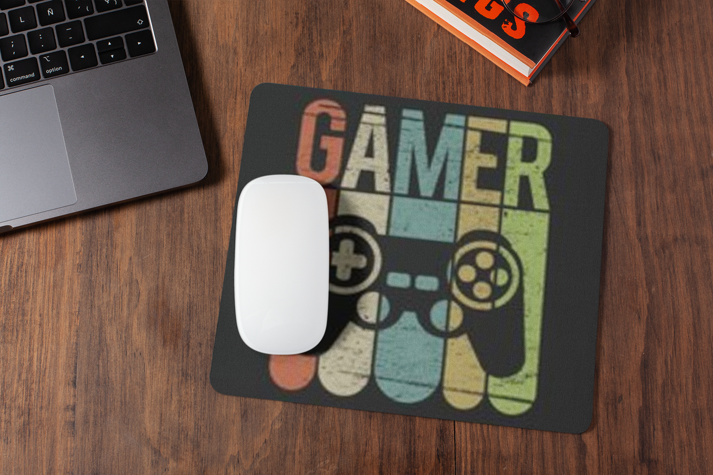 Gamer  mousepad for laptop and desktop with Rubber Base - Anti Skid
