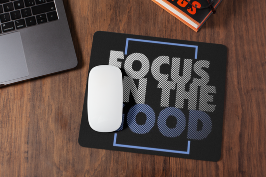 Focus on the food  mousepad for laptop and desktop with Rubber Base - Anti Skid