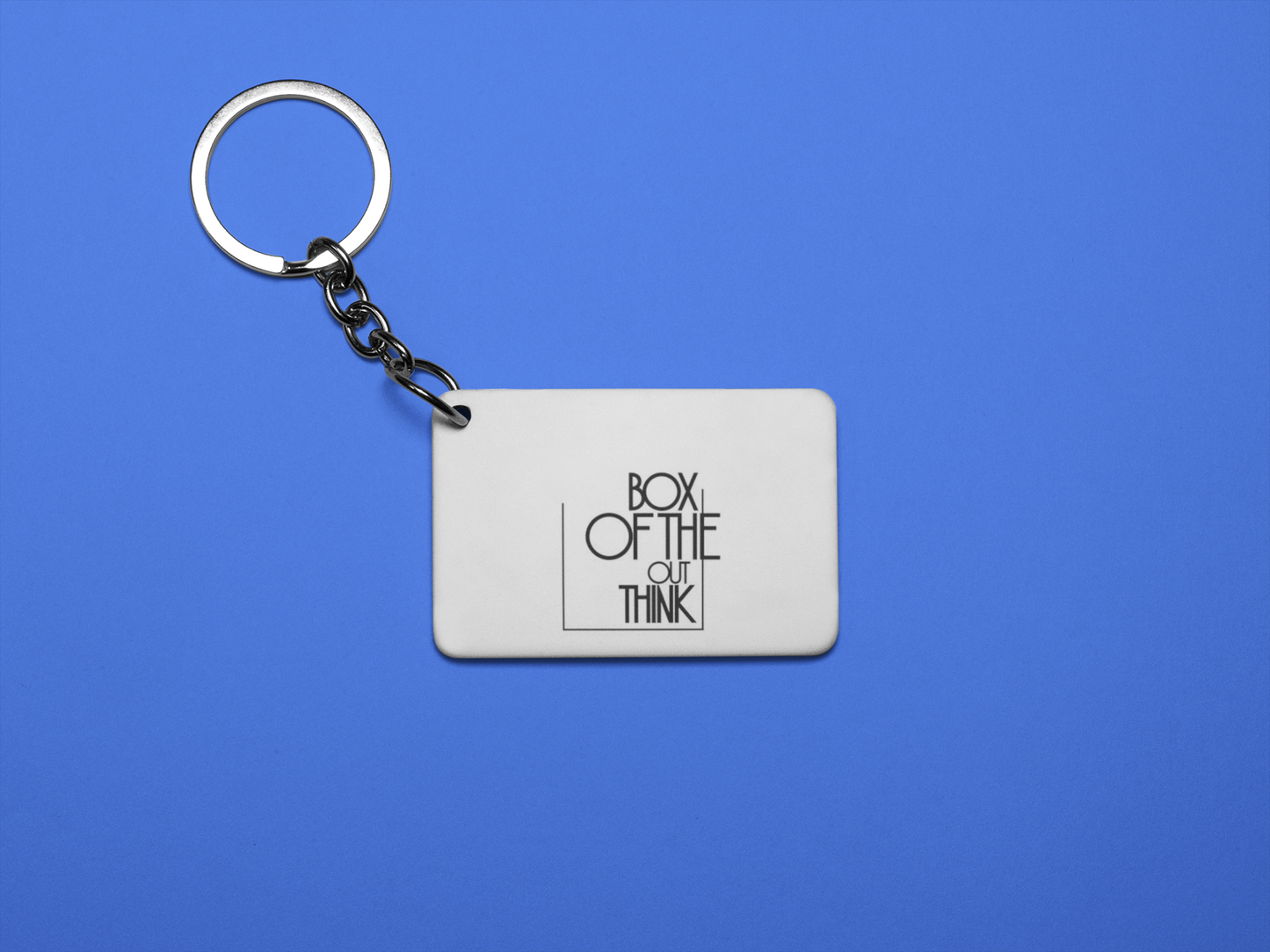 Think out of the box keychain