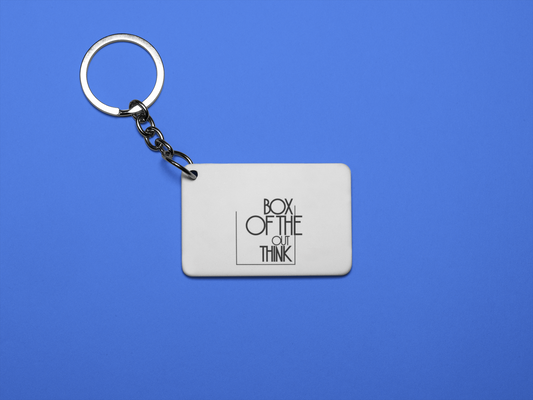 Think out of the box keychain