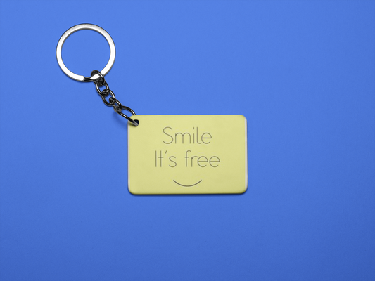 Smile it's free  keychain