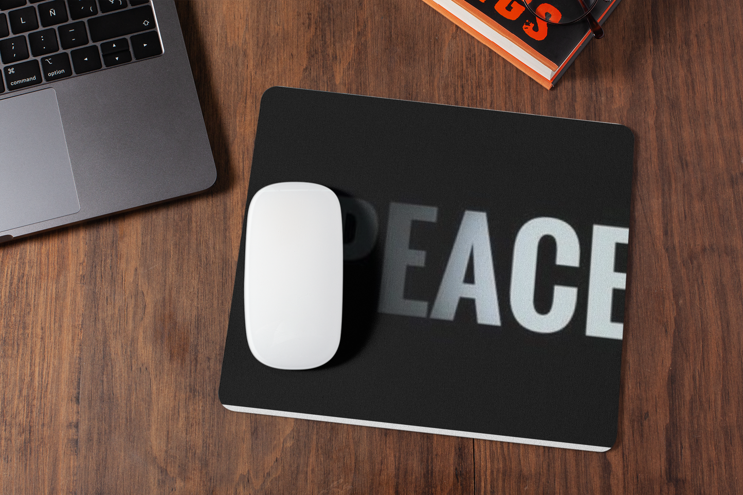 Peace mousepad for laptop and desktop with Rubber Base - Anti Skid