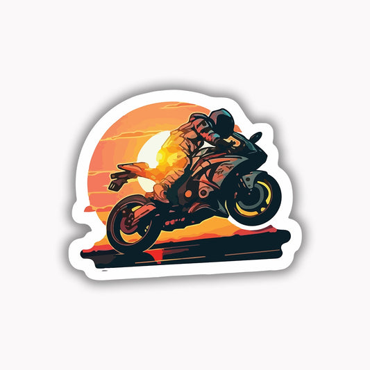 Sunrise biker