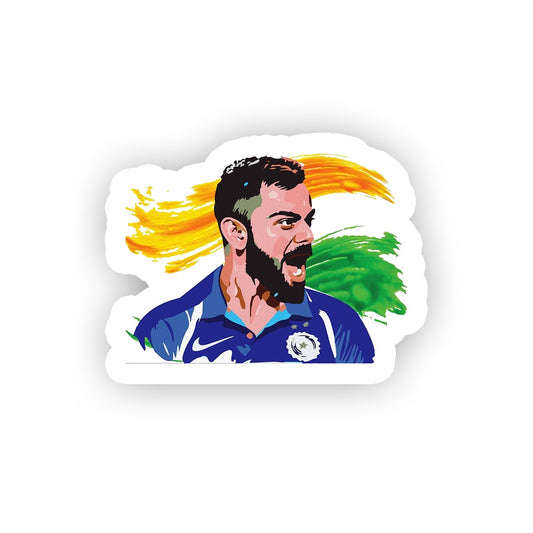 Virat with Indian Flag