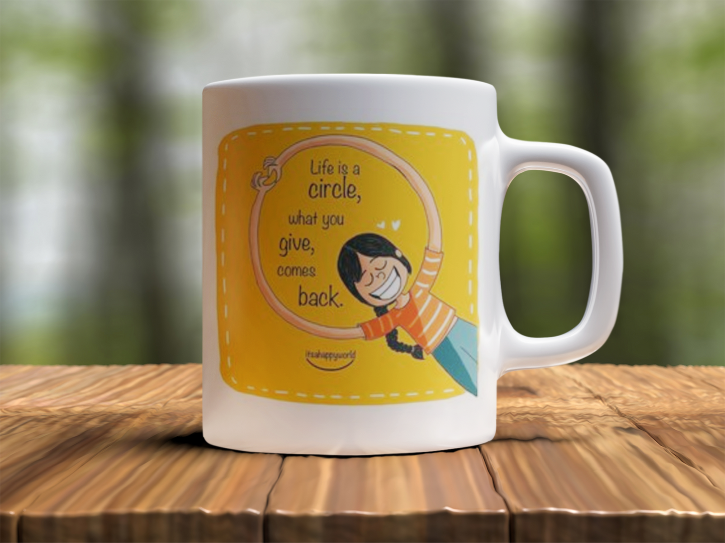 Life is a circle Design Photo Mug Printing