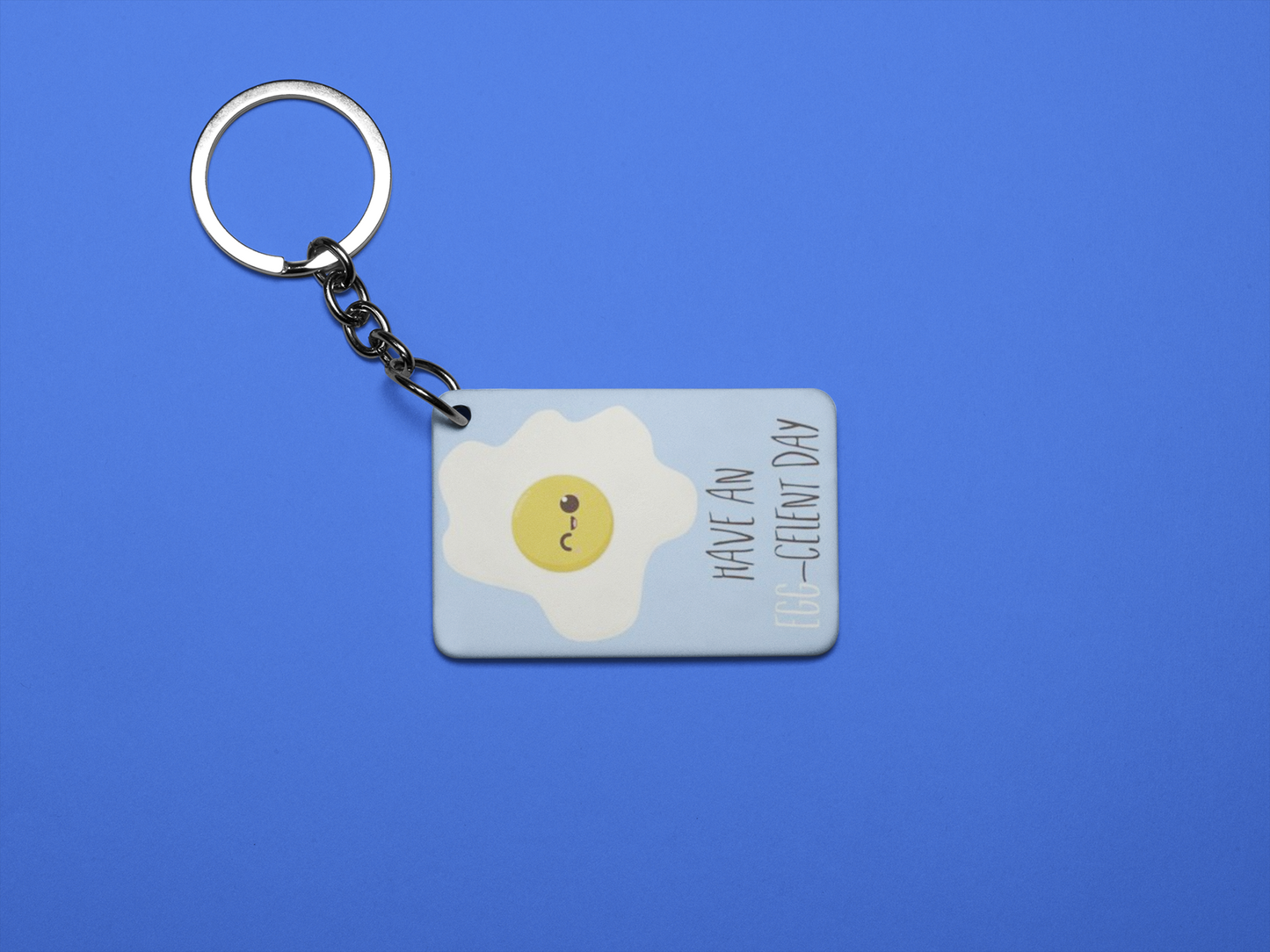 Have an eggcelent day Keychain
