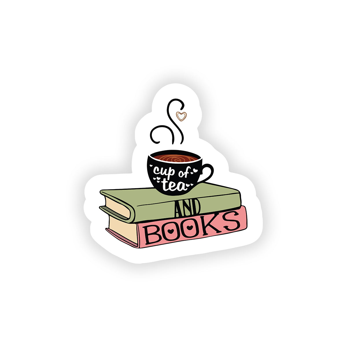 Cup of tea and books