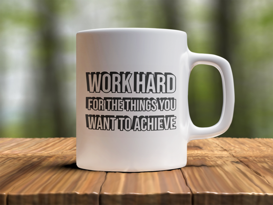 Work hard in silence let your success Design Photo Mug Printing