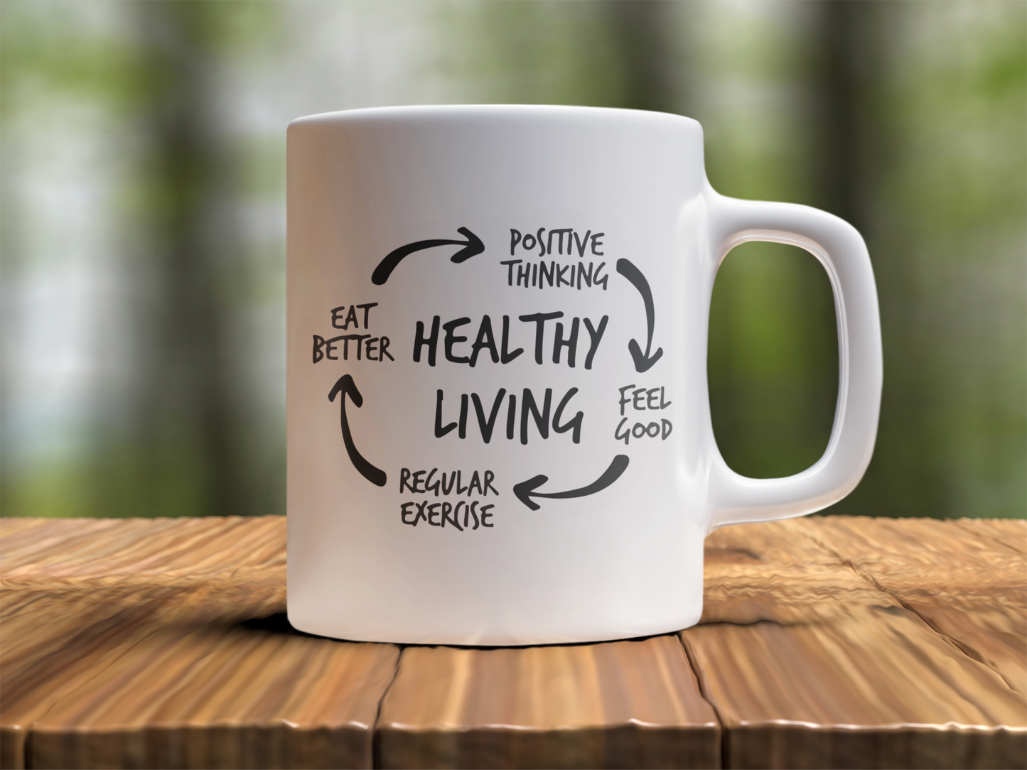 Healthy living  Design Photo Mug Printing