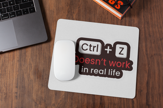Control + z mousepad for laptop and desktop with Rubber Base - Anti Skid