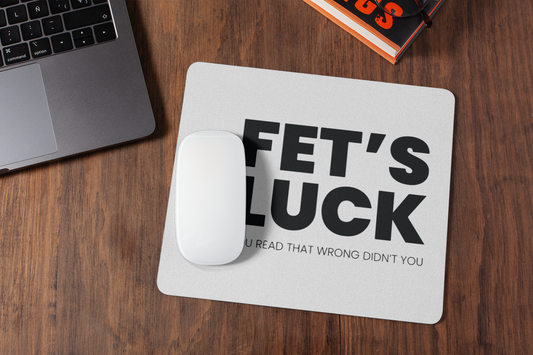 Fet's luck  mousepad for laptop and desktop with Rubber Base - Anti Skid