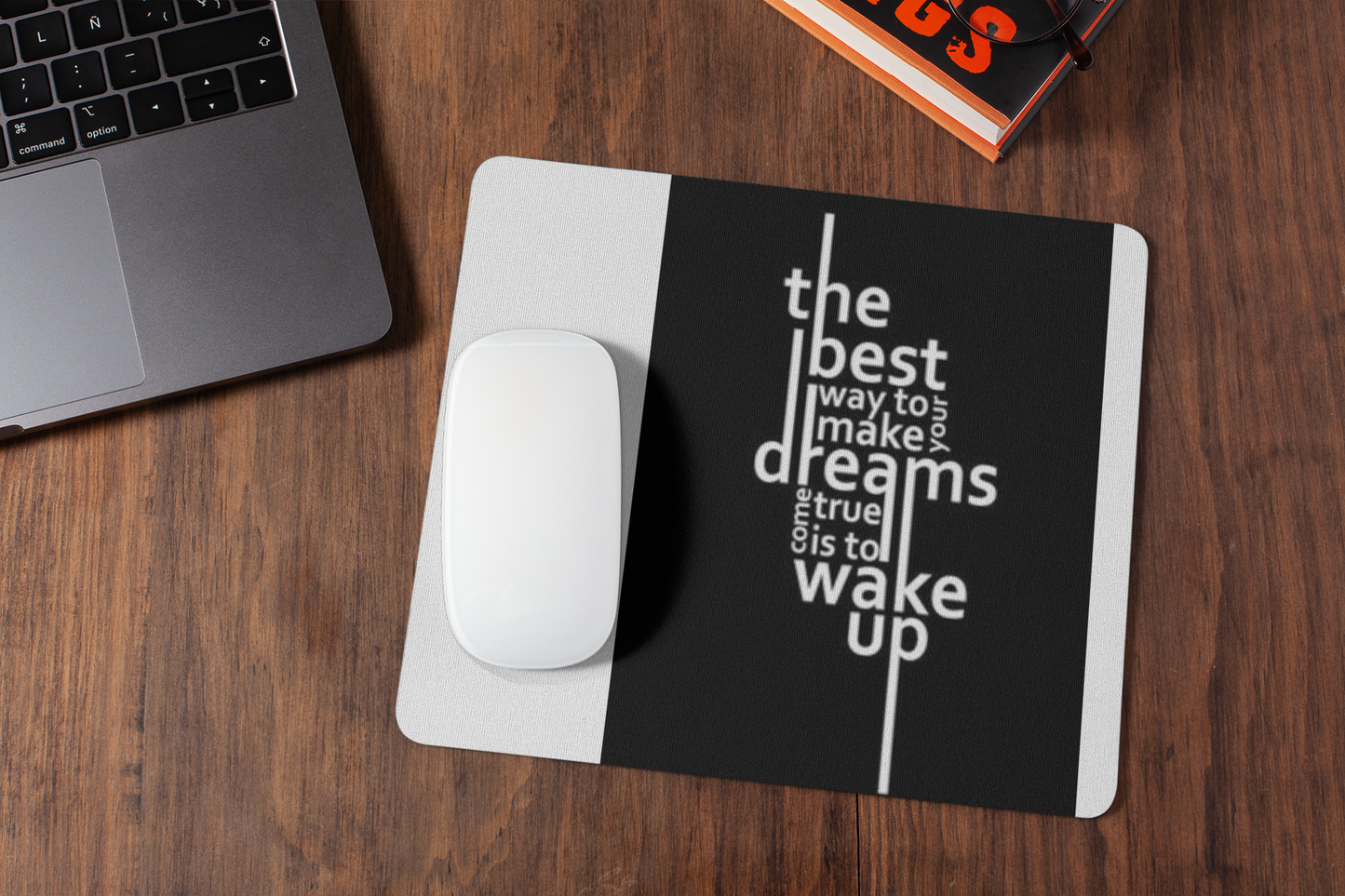 The best way to make your dreams mousepad for laptop and desktop with Rubber Base - Anti Skid