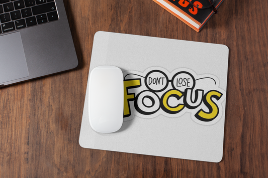 Don't lose focus mousepad for laptop and desktop with Rubber Base - Anti Skid