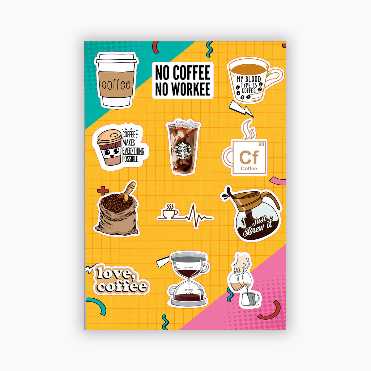 Coffee lovers mini sheet
