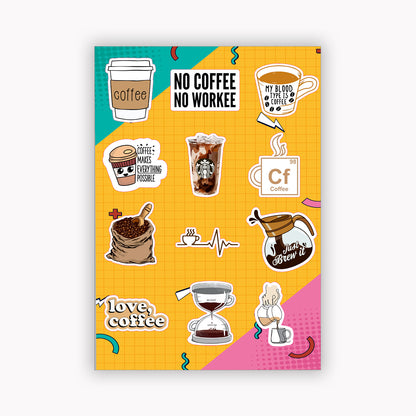 Coffee lovers mini sheet