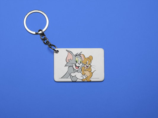 Tom and jerry keychain
