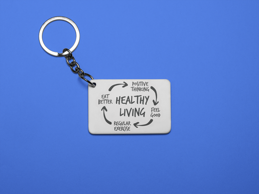 Healthy living keychain