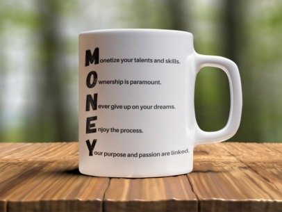 Money  Design Photo Mug Printing