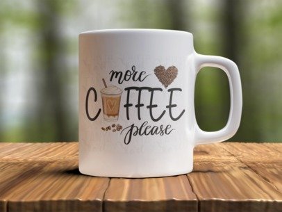 More coffee please  Design Photo Mug Printing