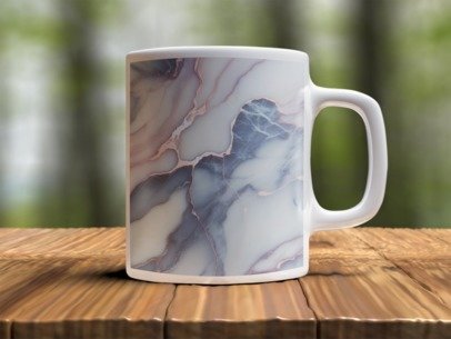 Marble  Design Photo Mug Printing