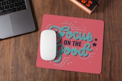 Focus on good mousepad for laptop and desktop with Rubber Base - Anti Skid