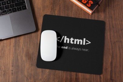 HTML mousepad for laptop and desktop with Rubber Base - Anti Skid