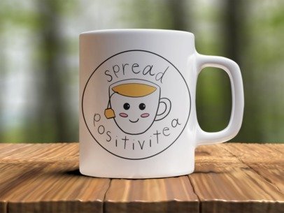 Spread positivi tea 1  Design Photo Mug Printing