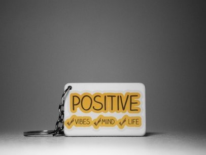 Positive vibes  Keychain