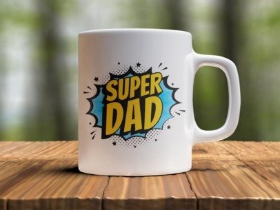 Super Dad  Design Photo Mug Printing
