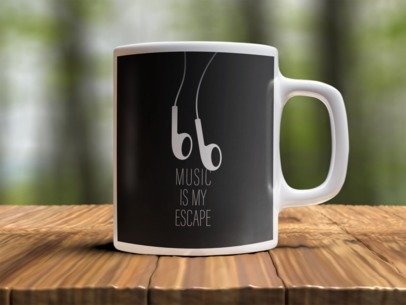Music is my  Design Photo Mug Printing