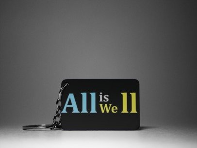 All is well keychain