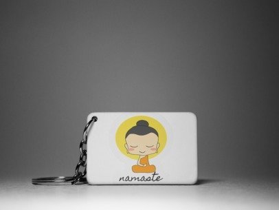 Namaste  Keychain