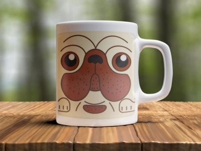 Dog 2 Design Photo Mug Printing