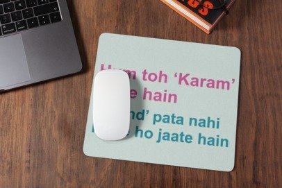 Hum toh karam karte hain kaand pata nahi aise ho jaate hain mousepad for laptop and desktop with Rubber Base - Anti Skid
