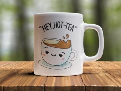 Hey hot tea  Design Photo Mug Printing