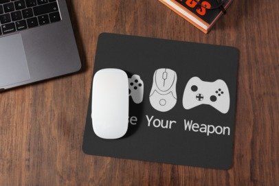 Use your weapon mousepad for laptop and desktop with Rubber Base - Anti Skid