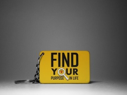 Find your purpose in life keychain