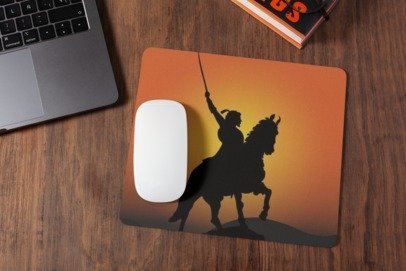 Shivaji maharaj 1mousepad for laptop and desktop with Rubber Base - Anti Skid