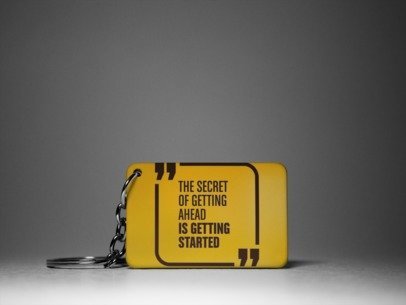 The secrete of getting ahead keychain