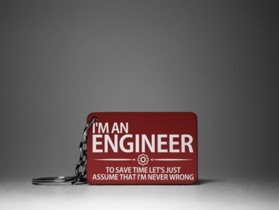 I'm an engineer keychain