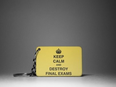 Keep calm and destroy final keychain
