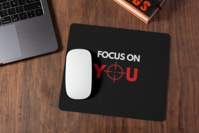 Focus on you mousepad for laptop and desktop with Rubber Base - Anti Skid