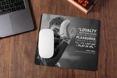 Loyalty matters more to me than mousepad for laptop and desktop with Rubber Base - Anti Skid