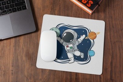 Space mousepad for laptop and desktop with Rubber Base - Anti Skid